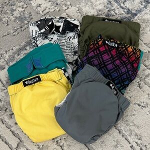 Ragababe size medium all-in-one reusable cloth Velcro diaper